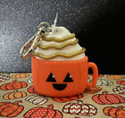 NWT 2021 Halloween 🎃Pumpkin Spice Latte Pocket * bac Holder With Silver Clip
