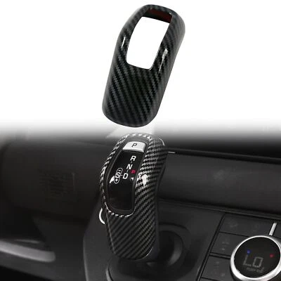 Botão de câmbio ABS carbono guarnição da tampa do câmbio para Land Rover Defender 110 20-23 - Imagem 1 de 4