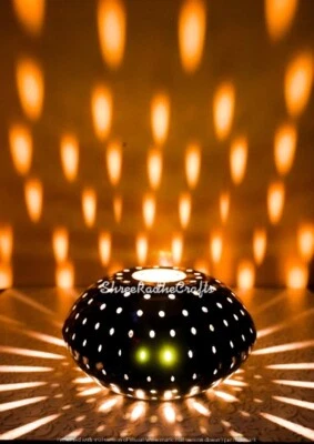 Lámpara candelabro marroquí, pantalla de candelabros, lámpara de noche de pie de metal Foto 1 de 4