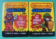 Nintendo Game Pack Trading Cards 1989 Topps  Unopened- Mario & Link Rare