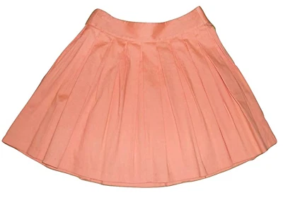  Alice + Olivia Pleated Peach Mini Skirt Size 4; 8 MSRP: $275.00  - Image 1 of 2