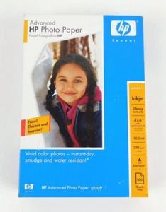 HP Advanced Photo Paper Inkjet Glossy 100 Sheets 4 x 6  Q7906A New Unopened - Picture 1 of 3