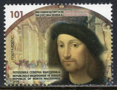 221 - NORTH MACEDONIA 2020 - Art - Raffaello "Raffael" Santi - Painter - MNH Set - Image 1 of 2