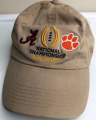 Top of the World Crimson Tide Hat Mens Adjustable Strap Baseball Cap Beige NCAA - Image 1 of 4