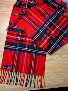 Vintage Red Cashmink V. Frass 100% Acrylic Scarf - Made In Germany - Picture 1 of 3