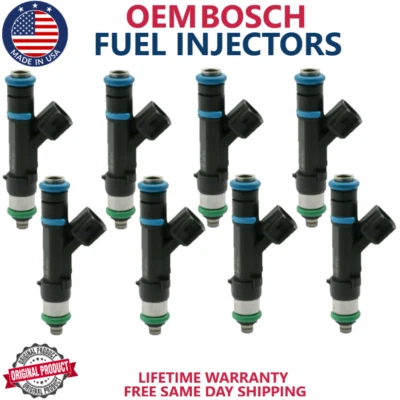 x8 OEM BOSCH FUEL INJECTORS FOR 2006-2011 Lincoln Town Car 4.6L V8  #0280158089 - Image 1 of 3