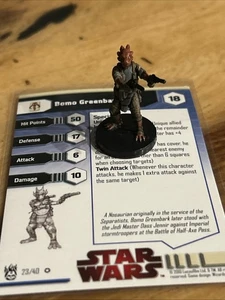Star Wars Minis WOTC The Dark Times Bomo Greenbark w/card Very Rare 23/40 - Picture 1 of 7
