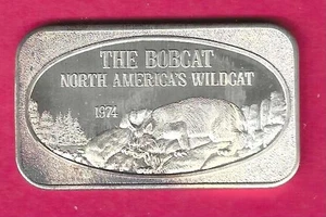 THE BOB CAT  .999 SILVER ART BAR - Picture 1 of 2