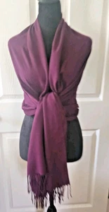 Pashmina Shawl /Wrap / Scarf 35 x 72 - Picture 1 of 12