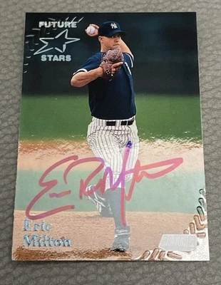 1998 Topps Stadium Club Autographed - Eric Milton #375 New York Yankees Sharp💥 - Image 1 of 2