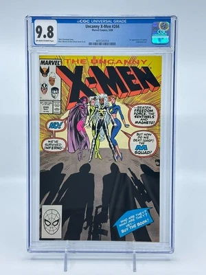 Uncanny X-Men #244 CGC 9.8 Off-White to White Pages 1st Appearance of Jubilee - Image 1 of 2