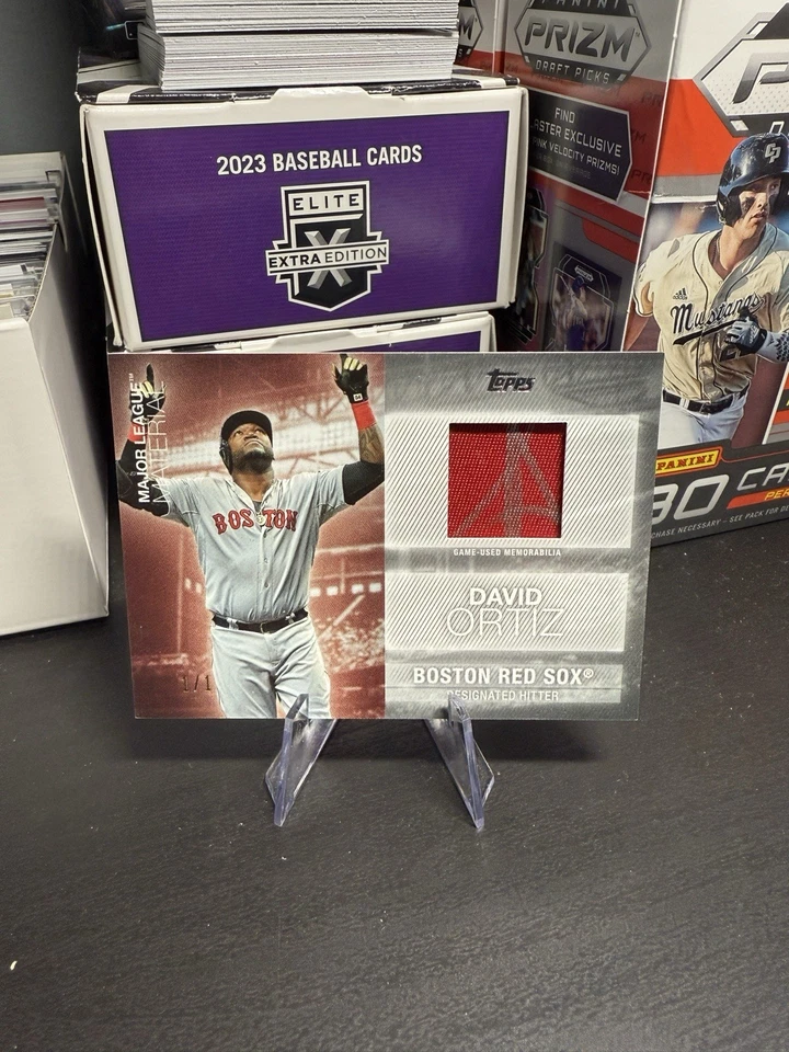 Topps 2019 David Ortiz 1/1 patch auto - Image 1 of 2