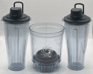 Vitamix Blender 104125-1 Personal Cup Blender Adapter W/ 2 Cups And 2 Lids - Picture 1 of 10