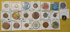 20, Different Vintage Mixed Transit Token Lot. See Photos ~ Our  B2211 - Picture 1 of 10