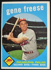 1959 Topps #472 Gene Freese Philadelphia Phillies - EX - Picture 1 of 2