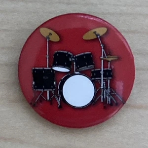 1.25 Inch Round Pin Back Button - Picture 1 of 3