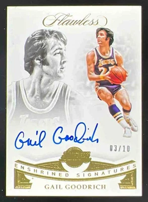 2018 Flawless Enshrined Signatures Gold #EN-GGR Gail Goodrich Autograph Auto /10 - Image 1 of 2