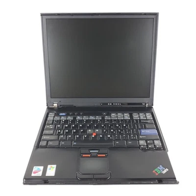 Vintage IBM ThinkPad T42 14" Laptop 1GB RAM NO HDD/OS Bios Locked For Parts - Image 1 of 4