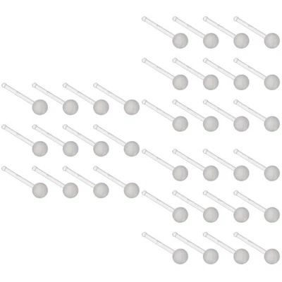  60 PCs Körperschmuck Nasenringe Retainer Flexibler Lippenohrennasenring klarer - Bild 1 von 4