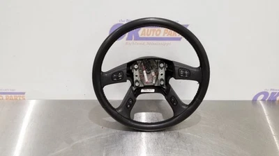 06 HUMMER H2 STEERING WHEEL WITH AUDIO CONTROLS BLACK LEATHER - Image 1 of 4