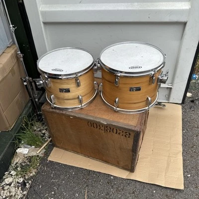 P&P gratis. Juego de 12” 13” Premier Olympic Toms. Acabado natural. Batería Tom para kit Foto 1 de 4