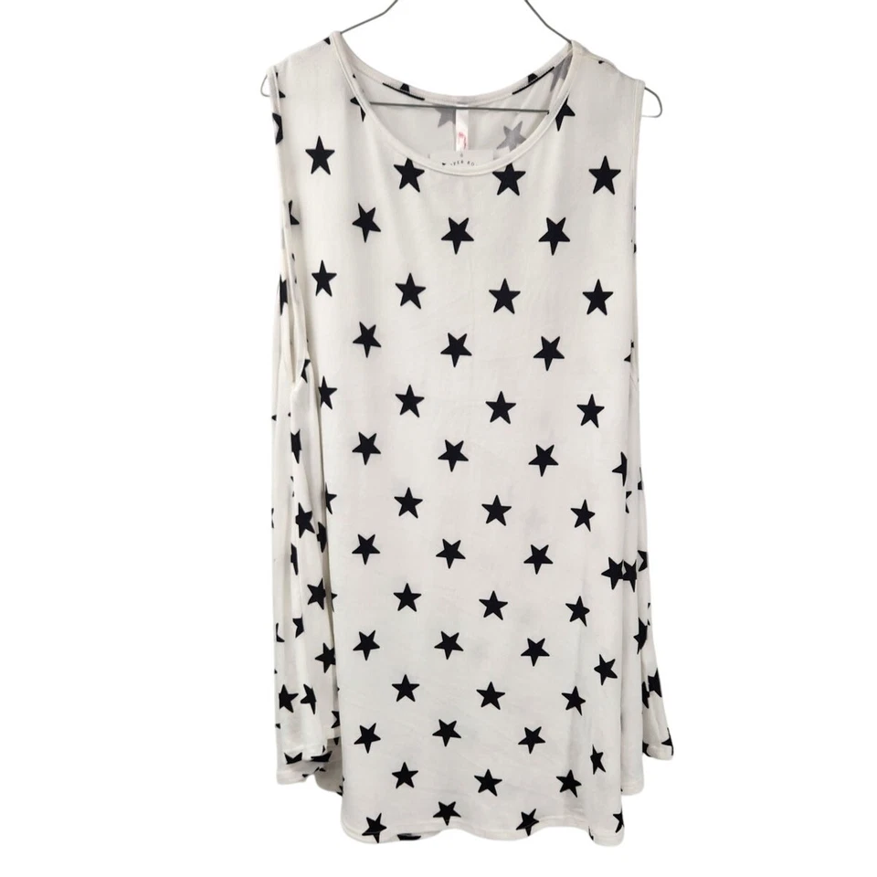 Camiseta sin mangas con estampado de estrellas COOPER ROAD para mujer talla 3XL Foto 1 de 4