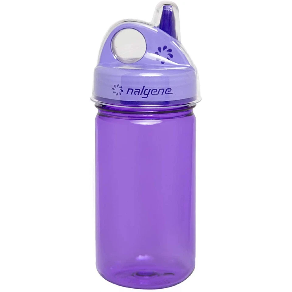 Nalgene Kid's Grip-N-Gulp Sustain Water Bottle 12 oz Purple 12oz 2182-4112