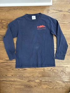 Palmetto Moon T-shirt Youth Large Navy Blue Crew Neck Long Sleeve - Picture 1 of 5