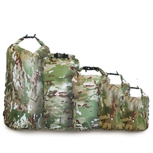 Camouflage Waterproof Dry Bag Portable Outdoor Sport Rafting Bag 3/5/10/20/35L - Picture 1 of 19