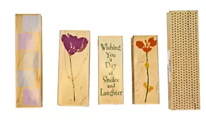 Hero Arts Rubber Stamps Wood Back 1 Savvy Stamps Borders Long Stem Flower - Picture 1 of 2