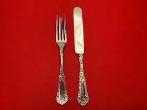 YALE by Wm Rogers International Silverplate Junior CHILD KNIFE and FORK 1894 - Picture 1 of 7