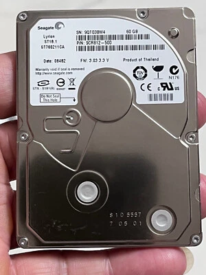 Seagate Lyrion ST18.1 ST760211CA 60GB 1.8" CE HDD Hard disk drive P/N:9CR812-500 - Image 1 of 4
