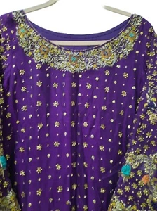 pakistani Designer wedding Suit Kameez Trouser Duptta Both Sides HEAVILY EMBROID - Picture 1 of 18
