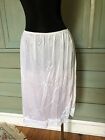 Vintage JC Penney White Nylon Lace Slip Skirt Size Large Made in USA