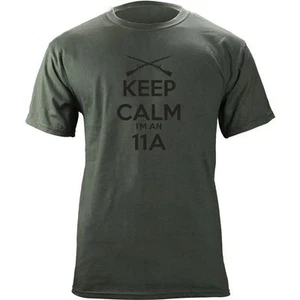 Classic Keep Calm I'm an 11A Infantry T-Shirt - Picture 1 of 5