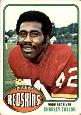 1976 Topps #450 Charley Taylor Washington Redskins EX - Image 1 of 2