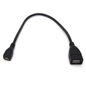 USB 2.0 Extension Cable USB 2.0 Female to Micro USB Female Extender Converter