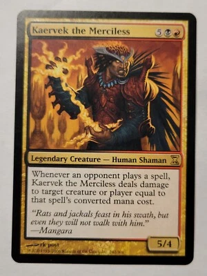 MTG Kaervek the Merciless Time Spiral 242/301 Regular Rare - Image 1 of 2