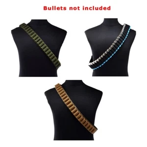 Premium Real Heavy-Duty Anti-Slip Nylon 27-Round Shotgun Shell Belt for Hunting - Picture 1 of 8