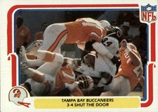1980 Fleer Team Action #54 Tampa Bay Buccaneers - VG-EX