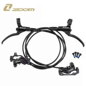 ZOOM HB876 4 Piston Hydraulic Disc Brake Set 850/1500MM MTB Bike Bicycle Black - Picture 1 of 16