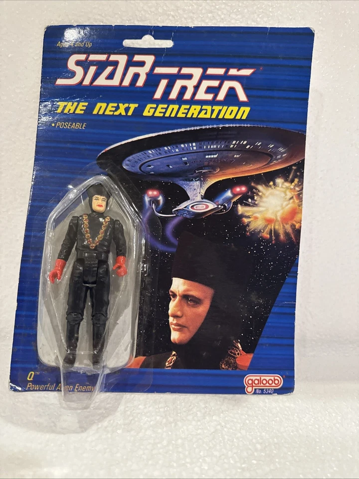 Star Trek Galoob 1988 Q Judge batas próxima generación sin usar, en caja de colección 3,75 4 pulgadas Foto 1 de 4