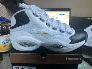 reebok question black gold