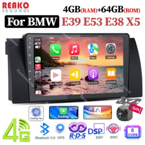 9'' 4+64GB For BMW E39 E53 E38 Car Stereo Radio Carplay Android  13 DSP GPS BT - Picture 1 of 20