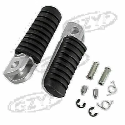 Front Footrests Foot Pegs Fits Kawasaki Z1000 2003-2006 EX250 Ninja 250R 2008-13 - Image 1 of 4