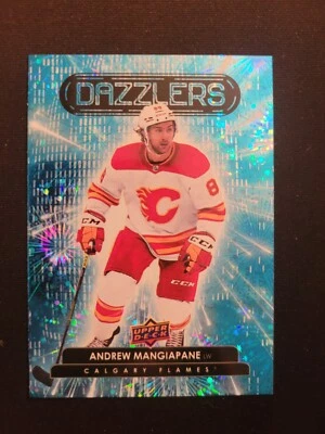 2022-23 Upper Deck #DZ-49 Andrew Mangiapane BLUE DAZZLERS Insert - Image 1 of 2