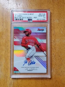 2017 BOWMAN'S BEST REFRACTOR JO ADELL BEST OF 2017 ROOKIE AUTO CARD SP RC PSA 10 - Picture 1 of 2