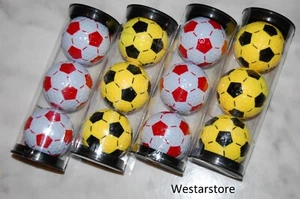 NITRO SOCCER RED * WHITE & BLACK * YELLOW 1 DOZEN GOLF BALLS FREE TEES + MARKERS - Picture 1 of 2