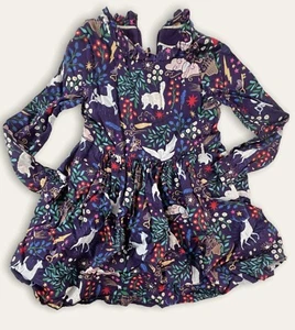 VHTF Euc Mini Boden Girls 4T 5T Harry Potter Forbidden Forest Mystical Lined Dre - Picture 1 of 5