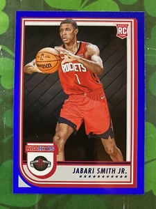 2022-23 Panini NBA Hoops Jabari Smith Jr Blue Rookie Card #233 Houston Rockets - Picture 1 of 2